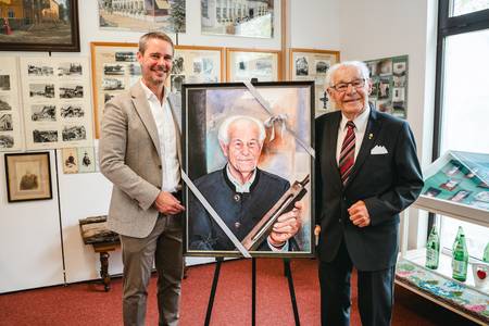 Andreas Leitner und Helmut Sillner im Kurmuseum