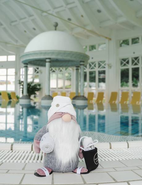 REDUCE Wichtel beim Indoor-Pool im Hotel Thermal