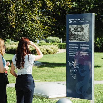 Historische Stelen im Kurpark Bad Tatzmannsdorf