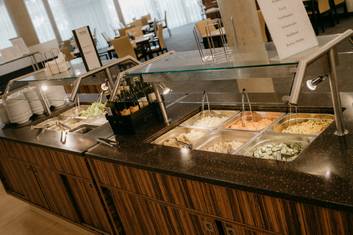 Salatbuffet im Kurrestaurant