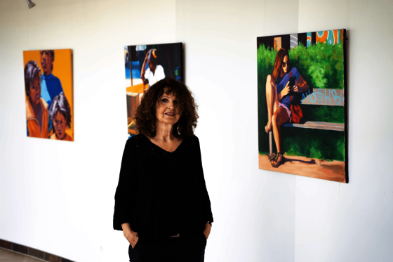 Helga Graf zu Besuch in der Galerie Kunstreich in der Nähe des Reduce Gesundheitsresorts