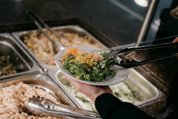 Salatbuffet im Kurrestaurant