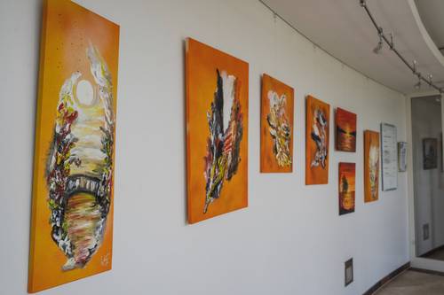 Waltraud Gromann in der Galerie KunstReich 