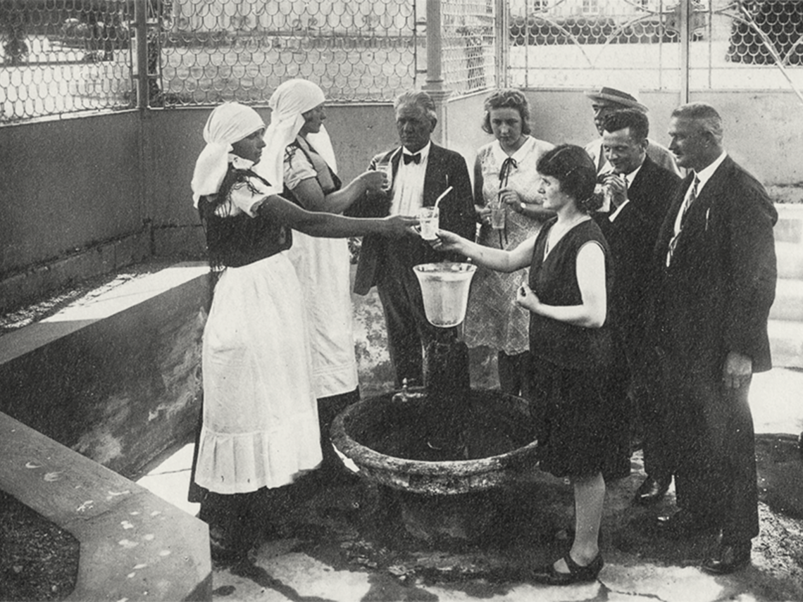 neu erschlossenener Marienquellen-Brunnen im Jahr 1763