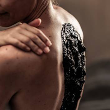 Wohltuende Moorpackung