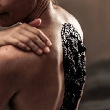 Wohltuende Moorpackung